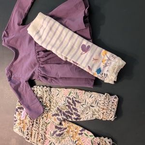 Ruffle butts dress with matching leggings